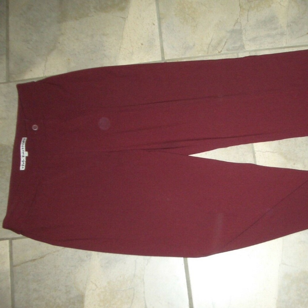 Mo Bettah Brazil Maroon Split Hem Dress Pants 8